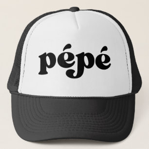 Casquette Retro Black and White Grandpa French pépé