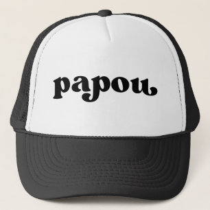 Casquette Retro Black and White Grandpa Greek Papou