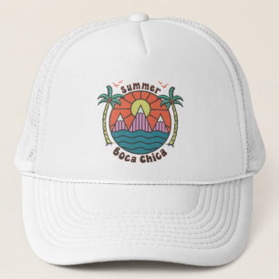 Casquette Retro Boca Chica Beach coucher de soleil