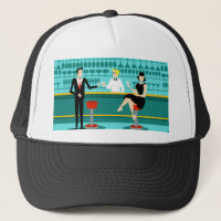 Retro Cocktail Lounge Trucker Hat