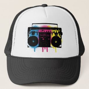 Casquette Rétro conception de peinture de jet de graffiti d