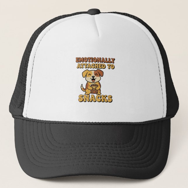 Casquette Retro Dog Snack Lover Trucker Hat (Devant)