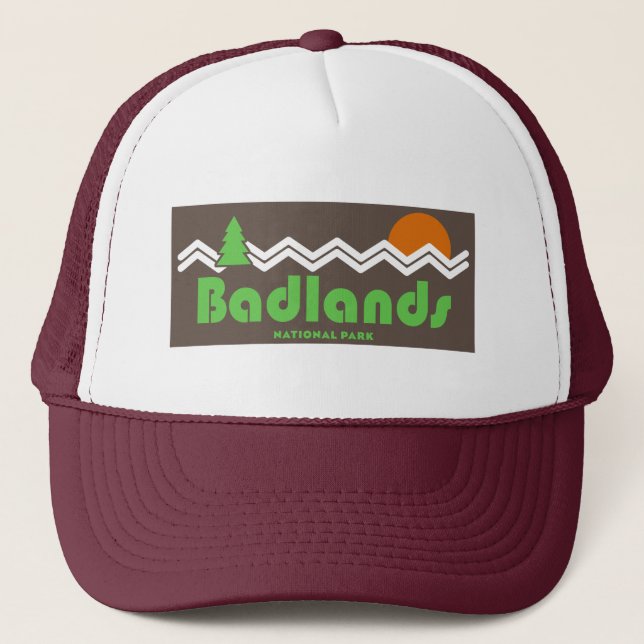 Casquette Rétro du parc national des Badlands (Devant)