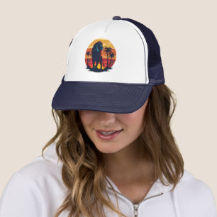 Casquette Retro Lion Sunset Vintage Wildlife Graphic