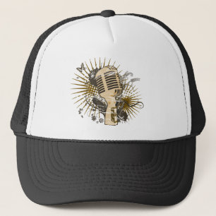 Casquette Rétro microphone