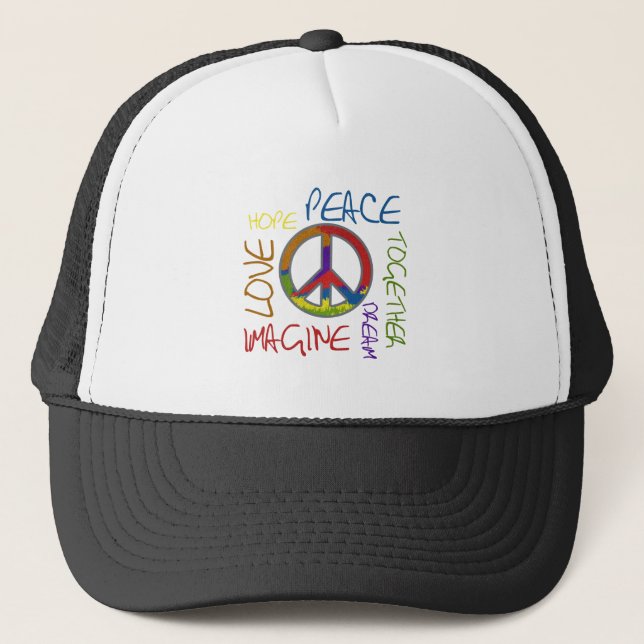 Casquette Rétro paix (Devant)