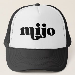 Casquette Retro Son noir et blanc Mijo