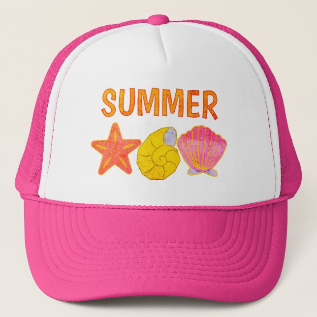 Casquette Retro Summer Sea Shells (Devant)
