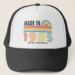 Casquette Retro Sunset 30th 40th 50th 60th 70 Birthday Trip