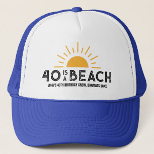 Casquette Retro Sunset Beach 40e 50e Escouade d'équipage