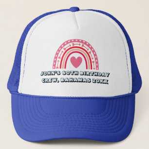 Casquette Retro Sunset Beach 60e 50e équipage d'anniversaire