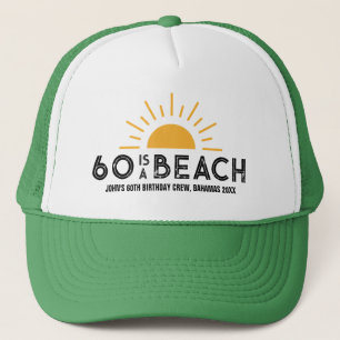 Casquette Retro Sunset Beach 60e 70e Escouade d'équipage