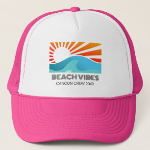 Casquette Retro Sunset Beach Vibes Vacances Été Voyage de fi