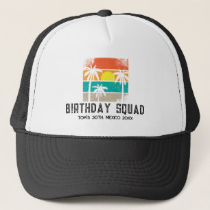 Casquette Retro Sunset Famille Réunion Vacances Anniversaire