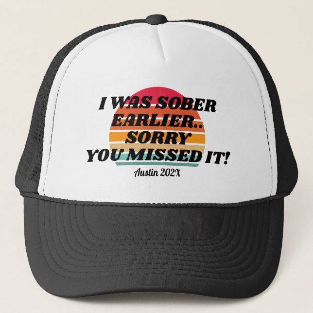 Casquette Retro Sunset Vacation 20e 30e 40 Anniversaire Squa (Devant)