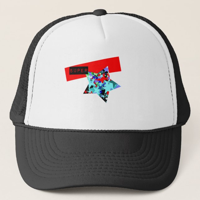 Casquette Retro Superstar dans le Day Glo (Devant)