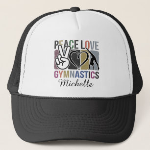 Casquette Rétro Tendance Paix Amour Gymnastique Gymnaste Per