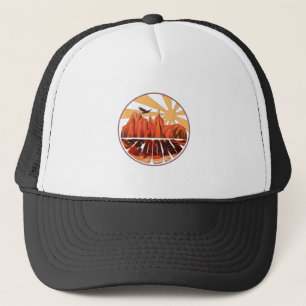 Casquette Retro Vintage Sedona Arizona Randonnée Sunset Dawn