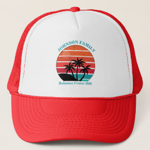 Casquette Réunion de famille Bahamas Croisière personnalisée