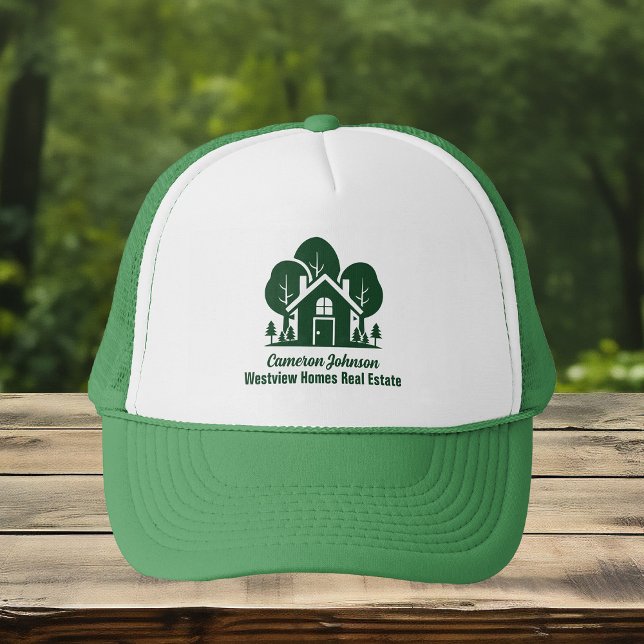 Casquette Revendeur vert de la société immobilière personnal (Créateur téléchargé)