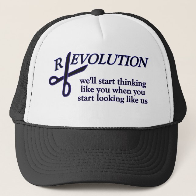 Casquette Révolution contre évolution (Devant)
