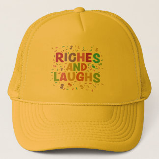 Casquette Riches et rires Conception de chapeau de camion