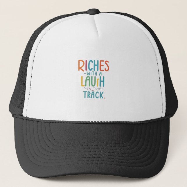 Casquette Richesses avec une piste de rire (Devant)
