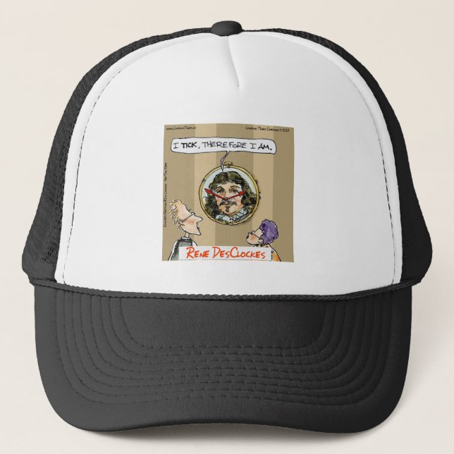 Casquette Rick London Cartoons Funny Descartes Horloge (Devant)