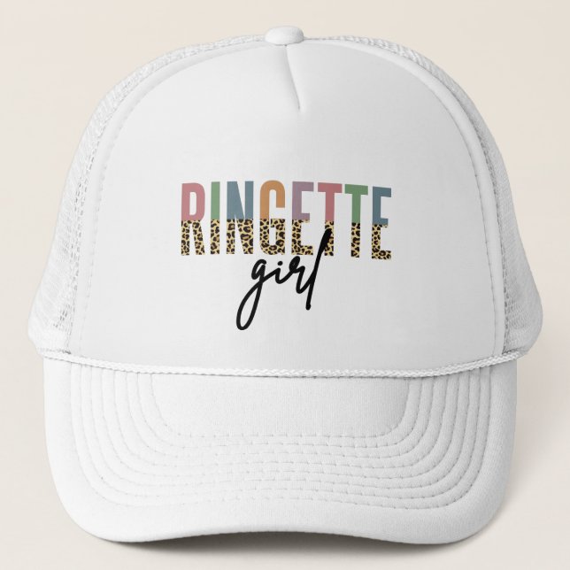 Casquette Ringette Girl Cheetah Imprimer | Lecteur Ringette (Devant)