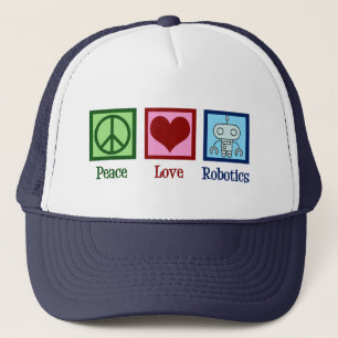 Casquette Robotique d'amour de paix