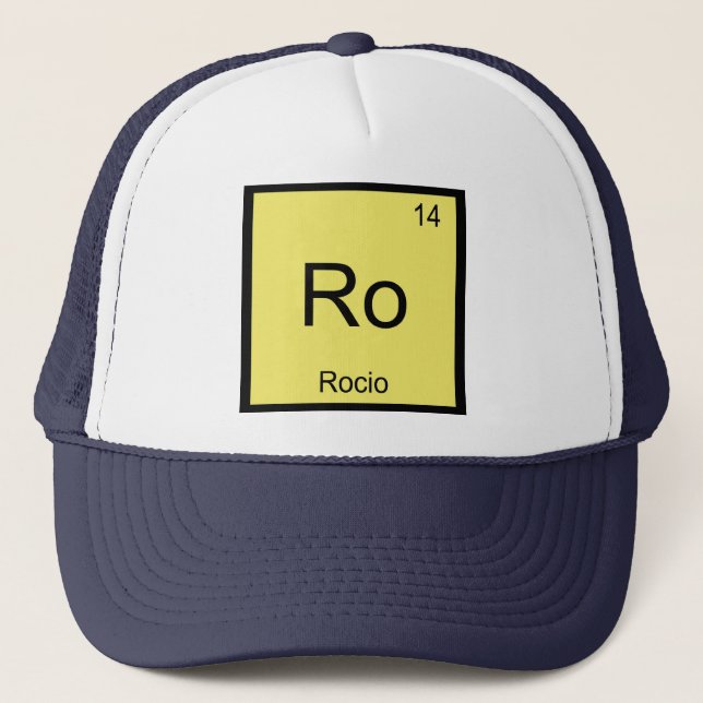 Casquette Rocio Nom Élément de chimie Tableau périodique (Devant)