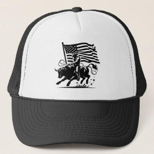 Casquette Rodeo de Cavalier de Taureau Américain
