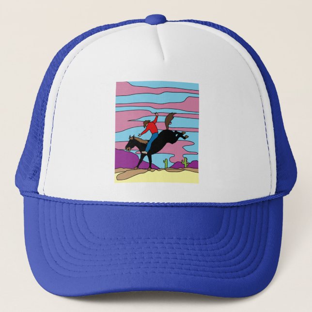 Casquette Rodéo de Wild West Retro (Devant)