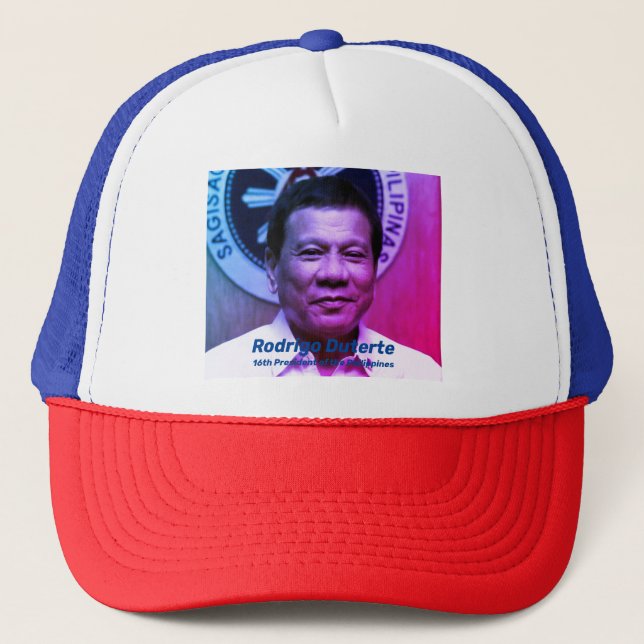 Casquette Rodrigo Duterte, 16ème président des Philippines (Devant)