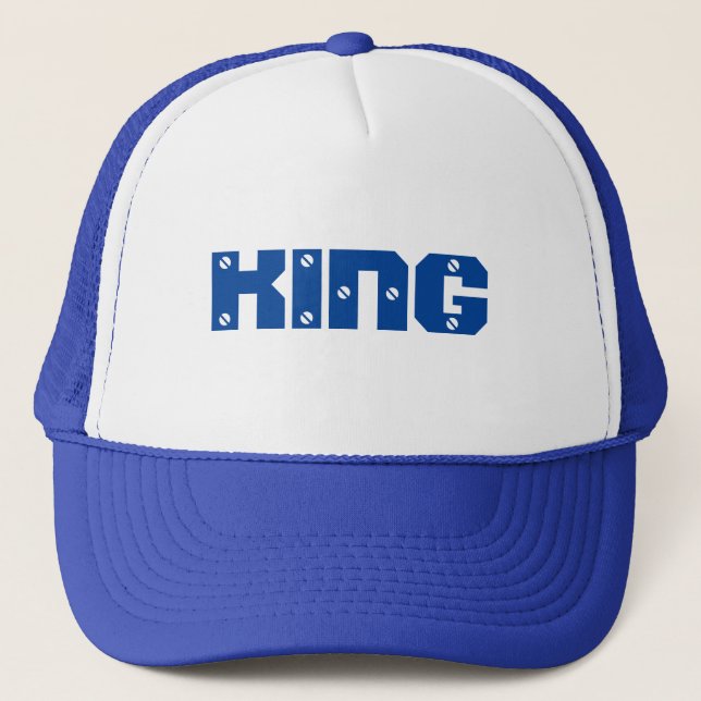 Casquette Roi Chapeau Texte Personnalisé Trucker C (Devant)