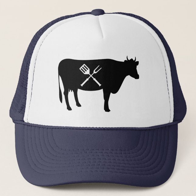 Casquette Roi de viande de boeuf Amoureux de la nourriture (Devant)