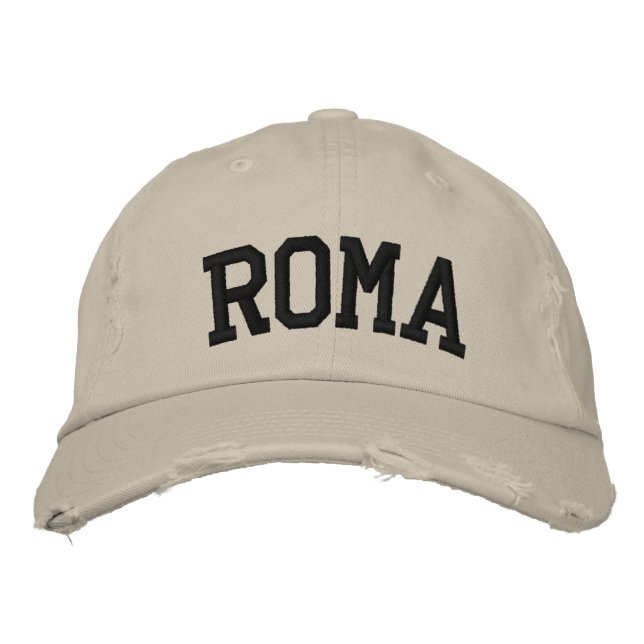 Casquette rom brodé (Devant)