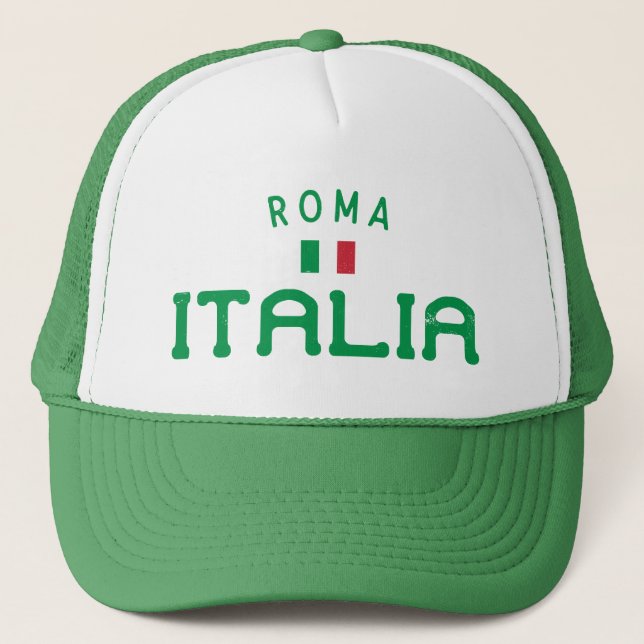 Casquette Roma Italia en détresse (Rome Italie) (Devant)