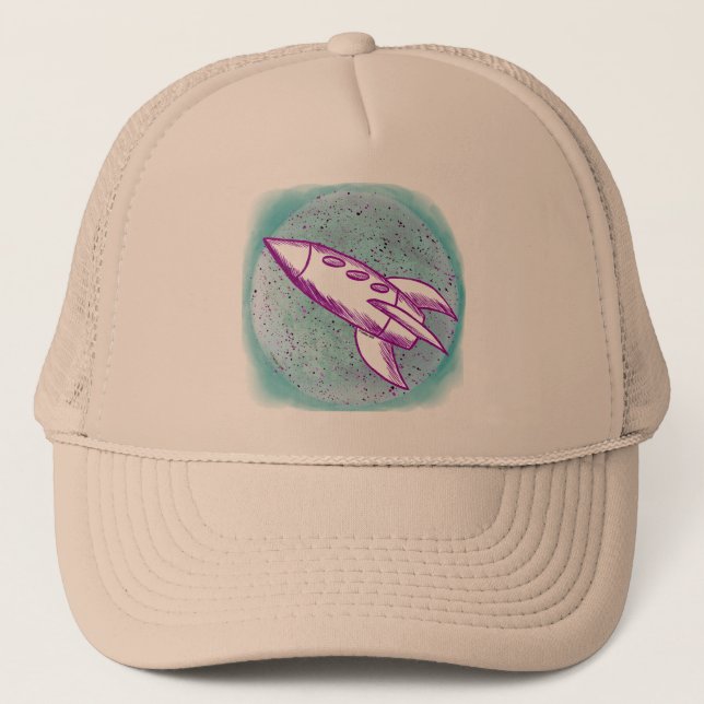 Casquette Roquette de lune violette (Devant)