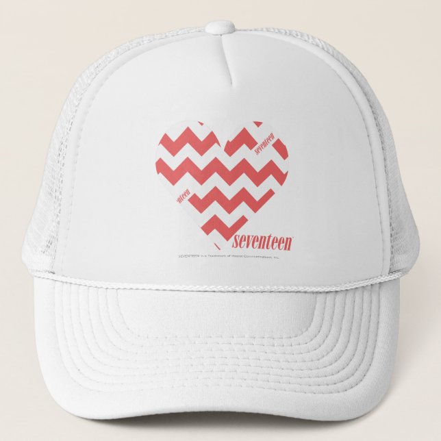 Casquette Rose 3 de zigzag (Devant)