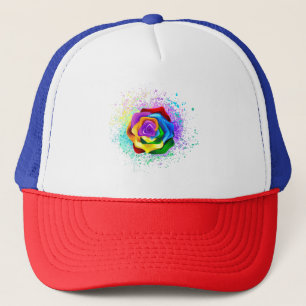 Casquette Rose arc-en-ciel coloré