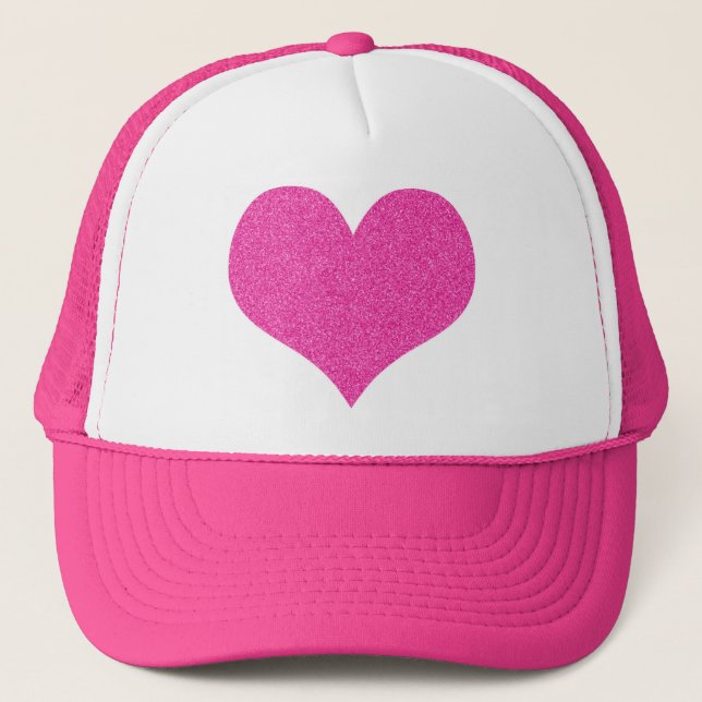 Casquette rose de camionneur de parties (Devant)