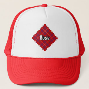 Casquette Rose de clan Tartan
