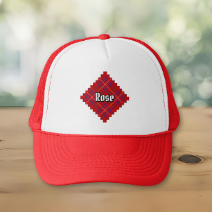 Casquette Rose de clan Tartan