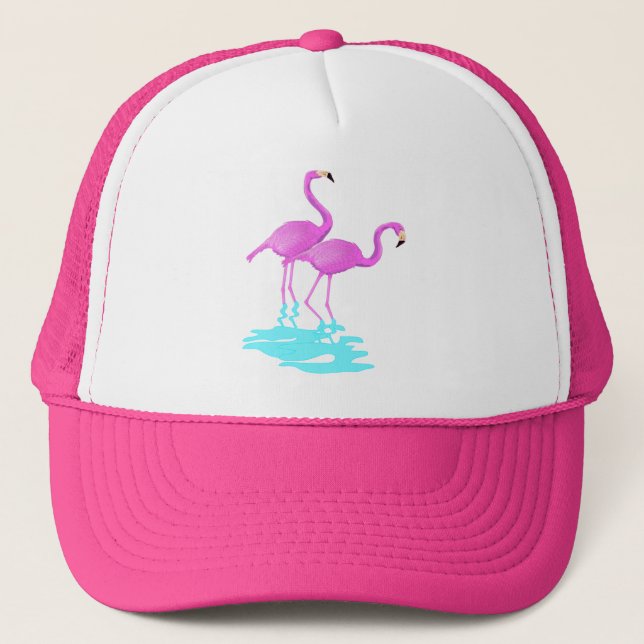 Casquette rose de Flamants roses (Devant)