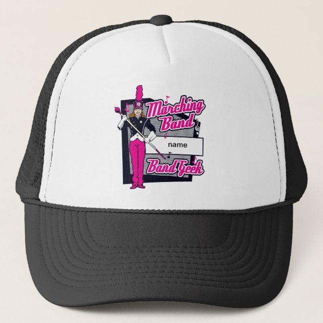 Casquette Rose de geek de fanfare (Devant)