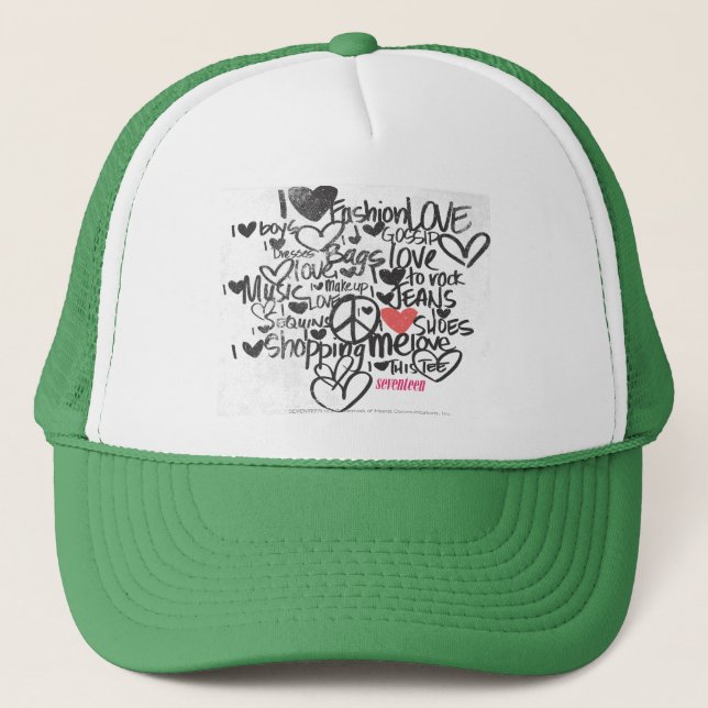Casquette Rose de graffiti (Devant)