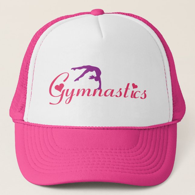 Casquette rose de gymnastique (Devant)