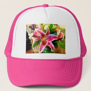 casquette rose de lis d'astronome