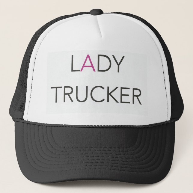 Casquette rose de Madame Trucker Etats-Unis (Devant)
